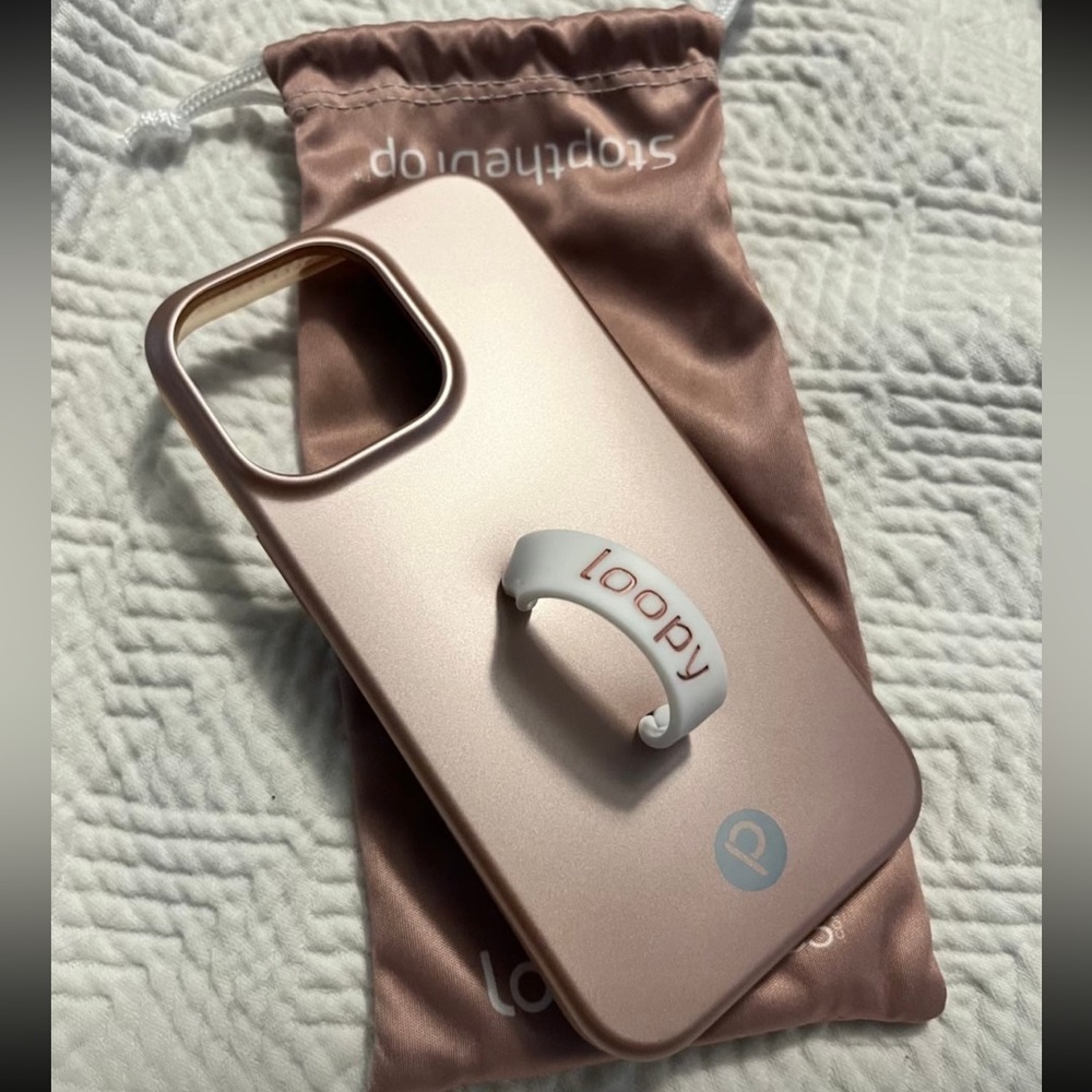 Loopy iPhone 13 Pro Rose Gold Pink case